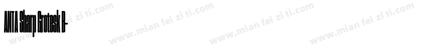 ANTA Sharp Grotesk B字体转换